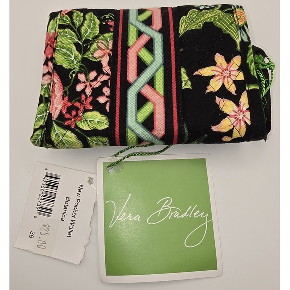 VERA BRADLEY "Botannica" Tri-fold‎ Wallet NWT -1262 - Picture 2 of 6